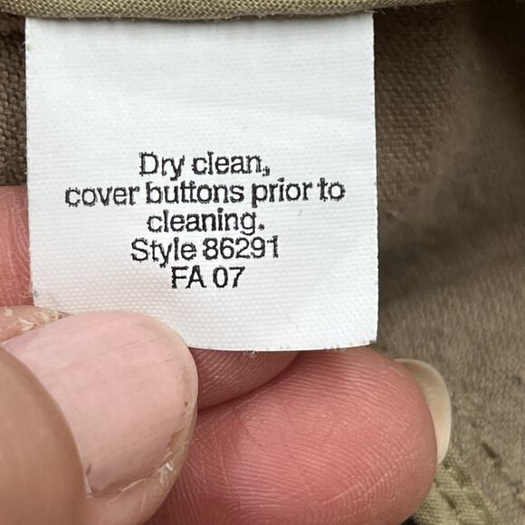 J Crew Corduroy Y2K Blazer Jacket Women's Small Beige Tan Preppy Stretch Boho - Picture 12 of 16